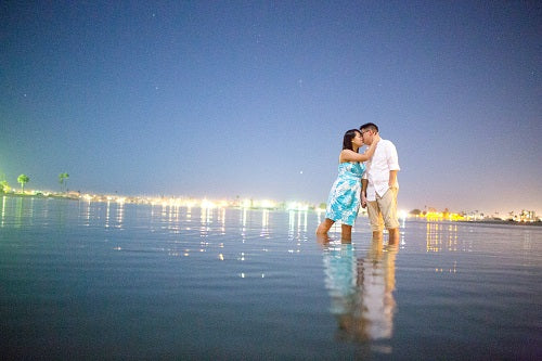 A Surprise Proposal On The Beach With A Brian Gavin Diamond