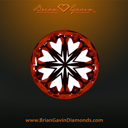 One of a Kind! Eight carat round diamond with hearts and arrows
