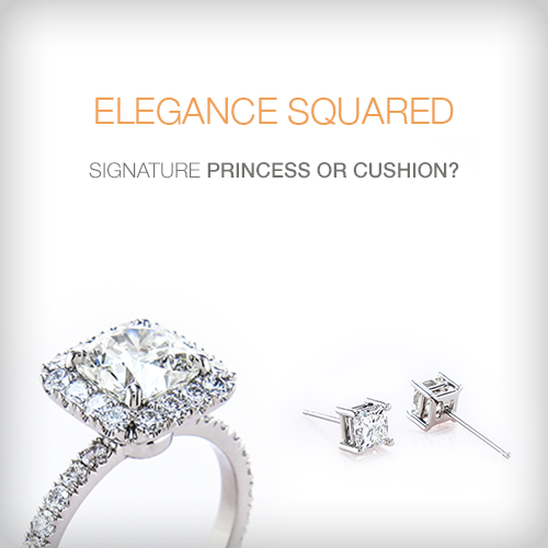 Should I purchase a Cushion cut or Princess Cut Diamond?
