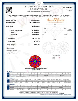 Do you have to be an AGS member to get a diamond grading report from AGSL?
