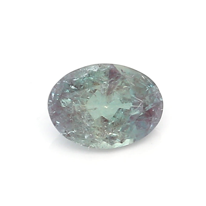 0.87 VI2 Oval Green / Grayish purple Alexandrite