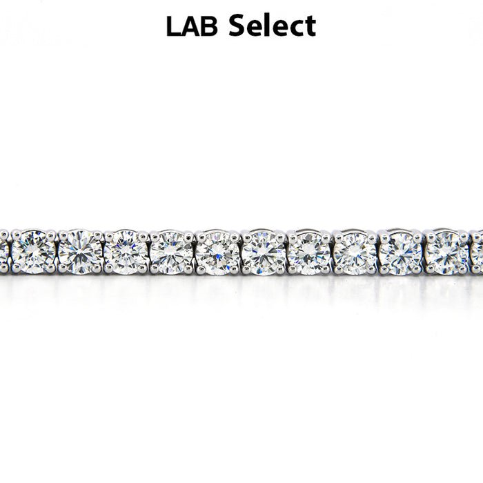 3.00 - 20.00ct Lab Grown Diamond Four Prong Bracelets