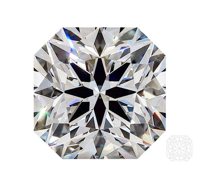 Quadex superideal cut hearts and arrows diamond