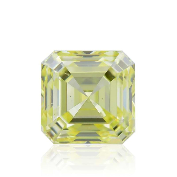 0.44 Yellow SI1 Fancy Color Asscher Diamond