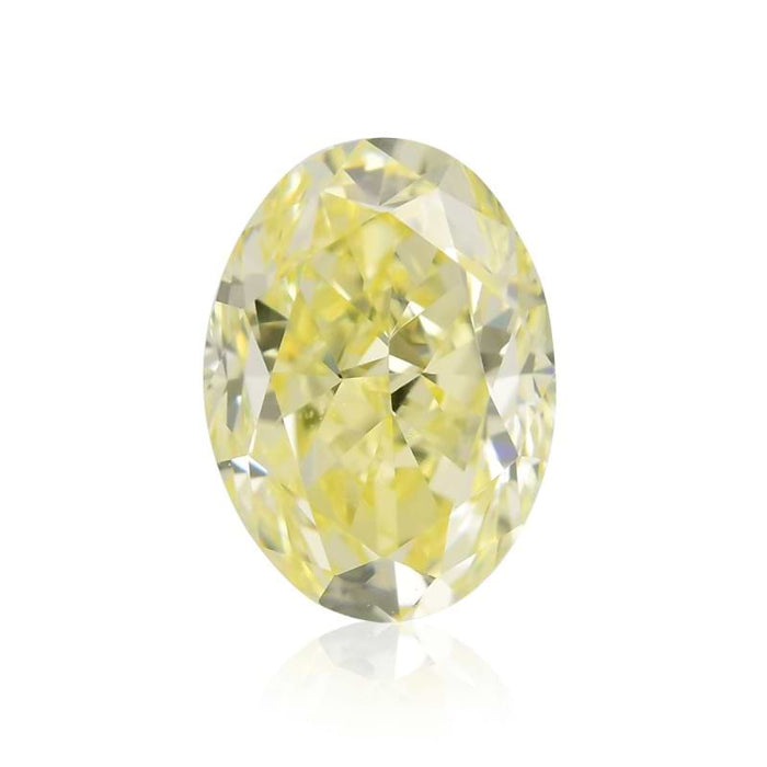 0.50 Yellow VVS1 Fancy Color Oval Diamond