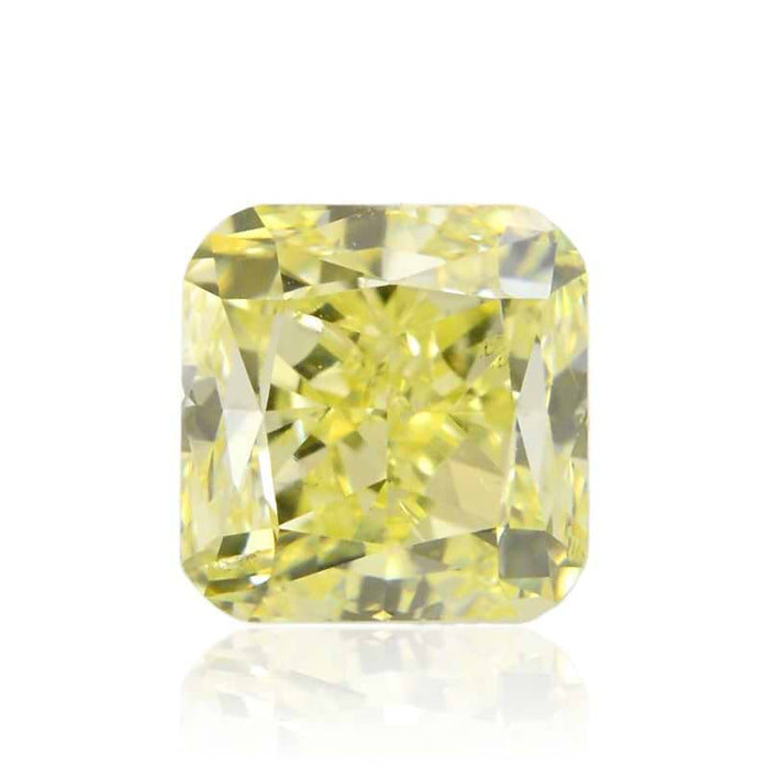 0.47 Yellow SI1 Fancy Color Cushion Diamond