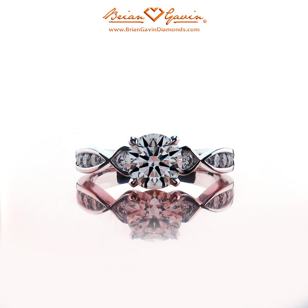 Front View Showing Ian's Custom Brian Gavin Engagement Ring