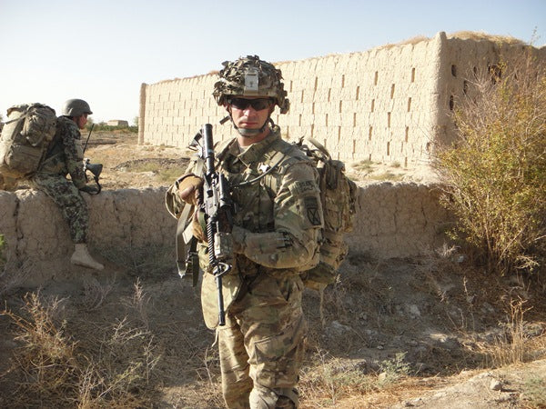 Jason in his Military Uniform in Afghanistan