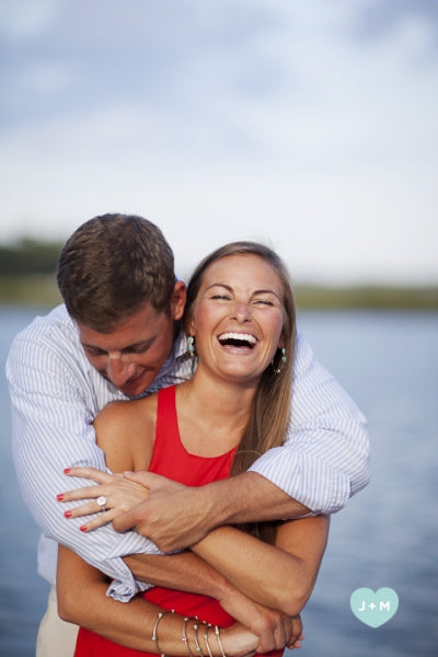 The Happy Couple with their Brian Gavin Engagement Ring