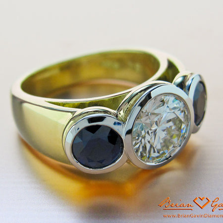 Custom Sapphire and Diamond Jewelry at Brian Gavin Diamonds…
