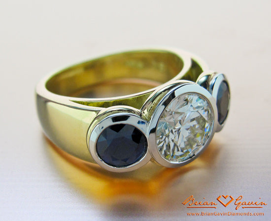Custom Sapphire and Diamond Jewelry at Brian Gavin Diamonds…