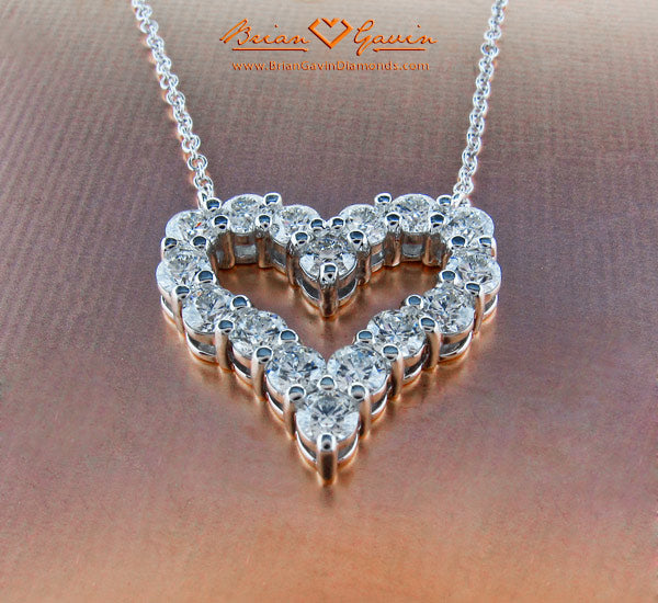 Singapore Customer Loves her Custom Made Brian Gavin Signature Diamond Heart Pendant…