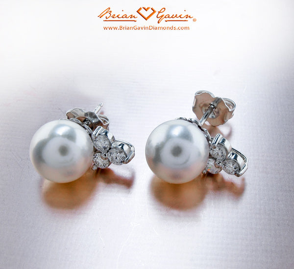 The Beautiful "Erin Gets Married" Pearl & Diamond Earrings