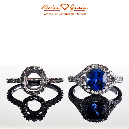 Brian Gavin’s Custom Sapphire and Diamond Reset Makes Customer’s “ Face and Heart smile”…
