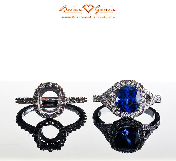 Brian Gavin’s Custom Sapphire and Diamond Reset Makes Customer’s “ Face and Heart smile”…