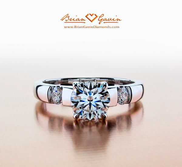 Local Houston Customer Purchases Brian Gavin Custom Diamond Engagement Ring and Matching Band…