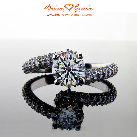Brian Gavin‘s Custom Diamond Pave Engagement Ring Thrills Singapore Customer...