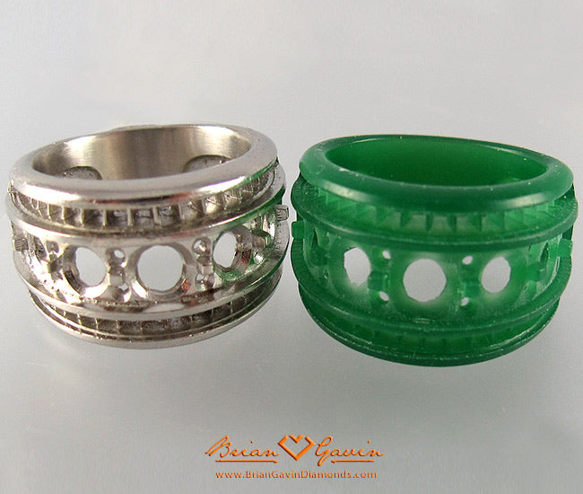 Brian Gavin Creates Magnificent Platinum 7 Stone Certified Diamond and Pave Right Hand Ring for Discerning Customer…