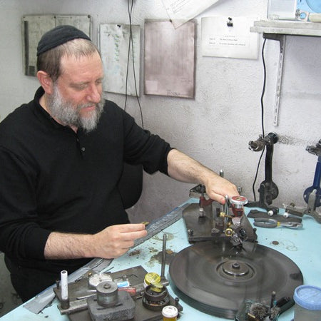 Brian Gavin at the Diamond Cutting Wheel