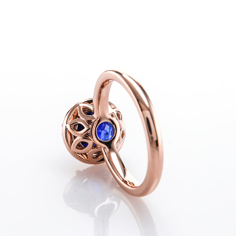 Rose Gold Halo Pendant