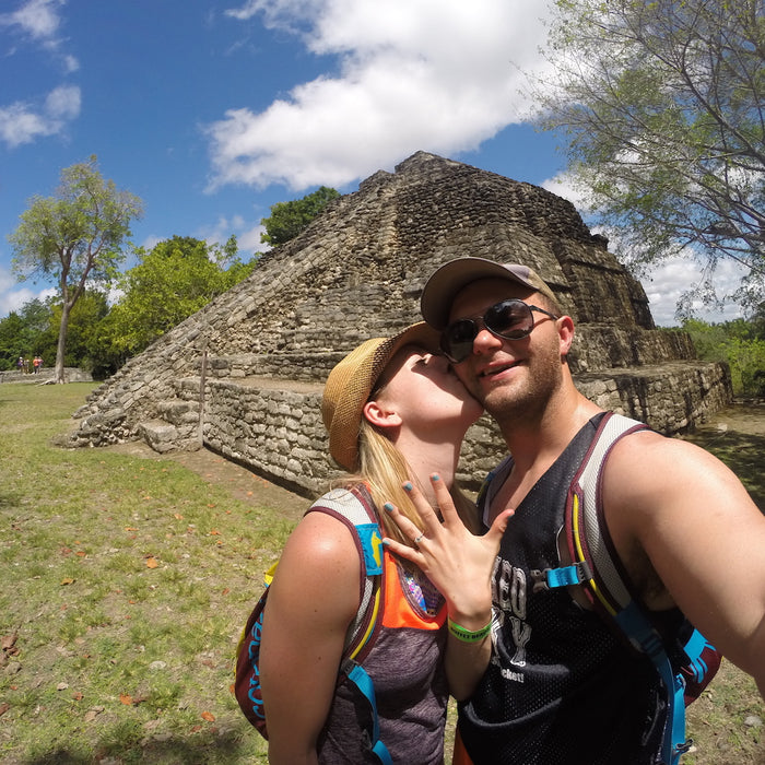 James and Casey's Proposal at the Mayan Ruins