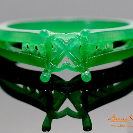 Brian Gavin Creates the “Jurica” Custom Platinum and Diamond Split Shank Engagement Ring…