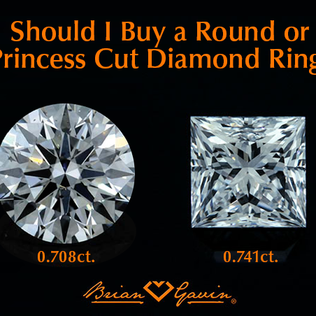 Should i buy a round or princess cut engagement ring?