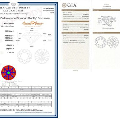 ags ideal vs gia excellent cut diamond