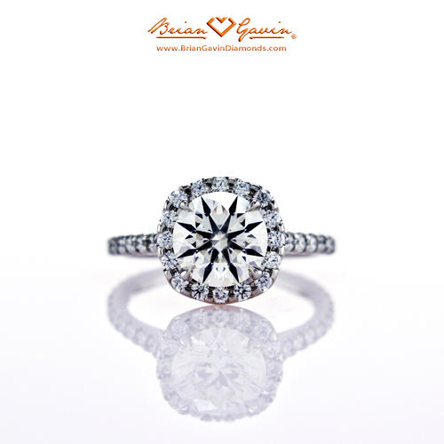 BGD Anita Custom Halo vs French Set Halo Engagement Ring