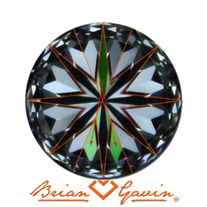 Hearts & Arrows: Brian Gavin is the only online retailer with the largest in-house inventory of true H&A diamonds