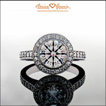 Brian Gavin Signature Halo Engagement Ring