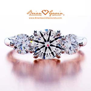 Looking for diamonds for a 3 stone Trellis style ring