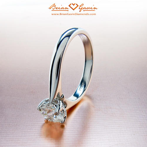 Classic ruth Solitaire Diamond Engagement ring from Brian Gavin