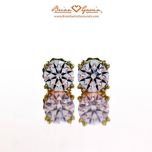 One carat total weight diamond stud earrings for $3000
