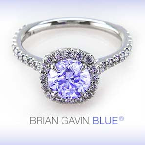 Does strong blue fluorescence make diamond look blue?