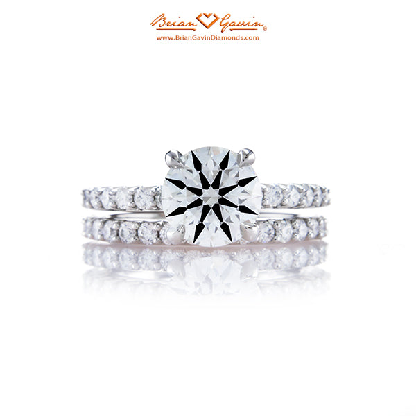 1.378 H VS1 Brian Gavin Signature Hearts and Arrows Round Diamond