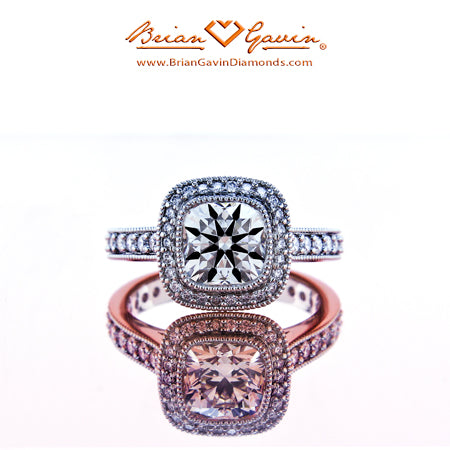 Brian Gavin Signature Cushion vs Chunky Vintage Cushion Cut Diamonds