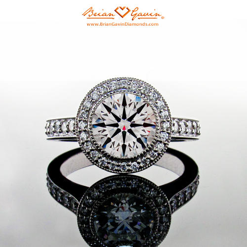 How much does it cost to have a ring made from my diamonds? Halo Setting by Brian Gavin