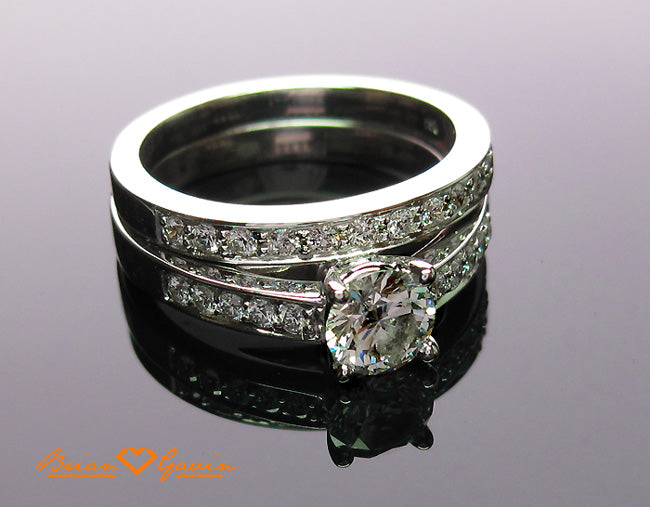 Loyal Customer Purchases her Matching Diamond Wedding Band from Brian Gavin Diamonds…