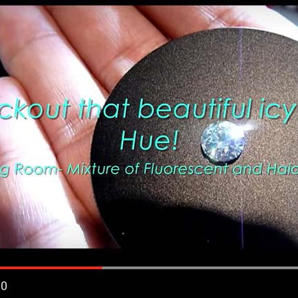 How to maximize the color of blue fluorescent diamonds