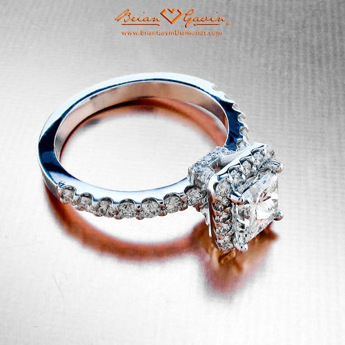 Mimic Duchess Catherine's style with a halo engagement ring