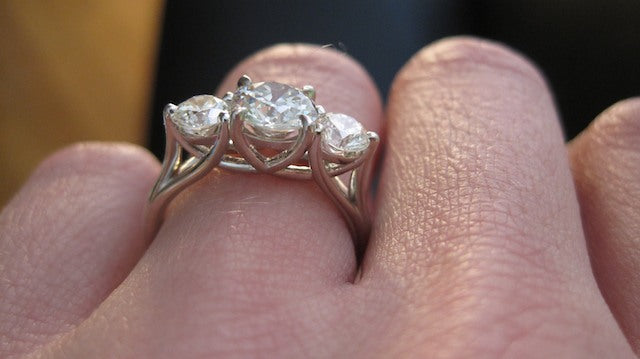A Side View of Allison's Trellis Ring