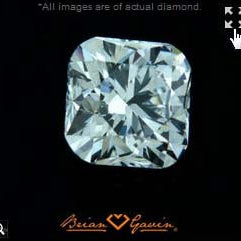 Brian Gavin Signature Cushion Cut Diamond with Hearts and Arrows