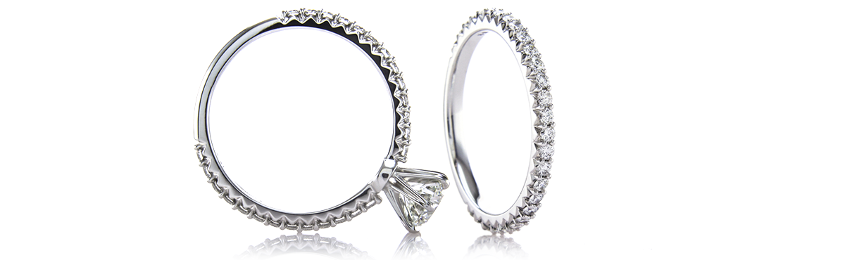 Fishtail Pavé Engagement Rings | Brian Gavin Diamonds