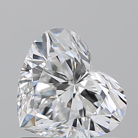 1.010 F VVS2 Virtual Selection Heart Diamond