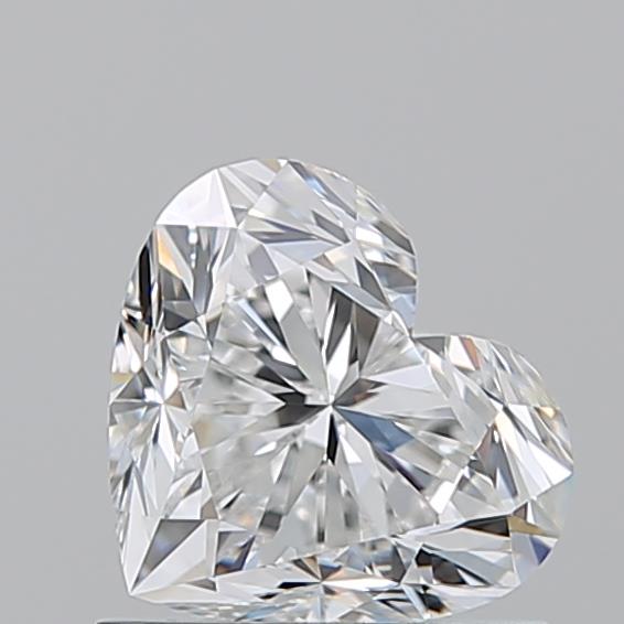 1.010 E VVS2 Virtual Selection Heart Diamond