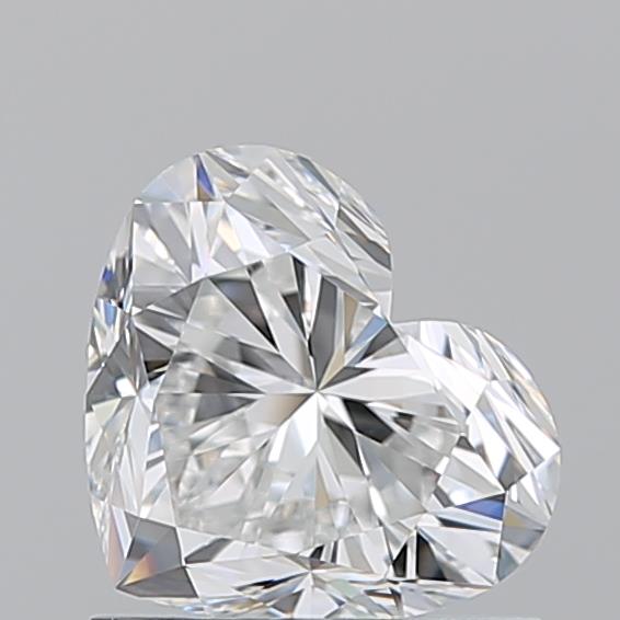 1.010 E VVS2 Virtual Selection Heart Diamond