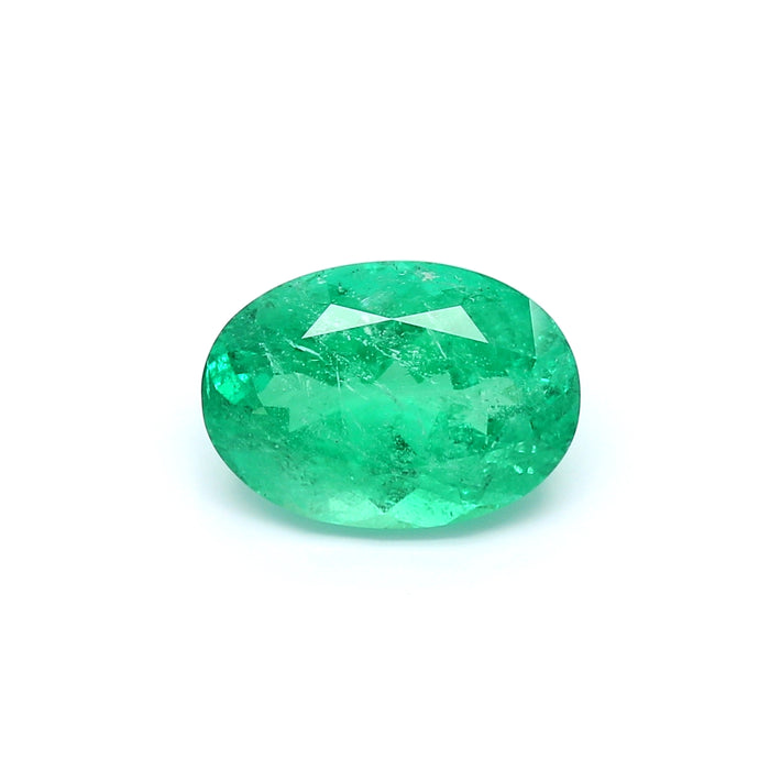 3.64 VI2 Oval Green Emerald