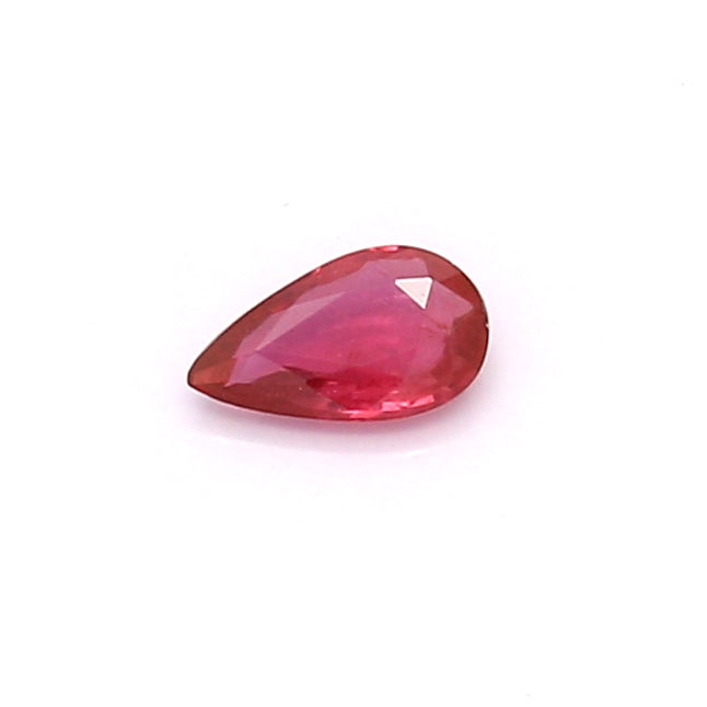 0.18 VI1 Pear-shaped Pinkish Red Ruby