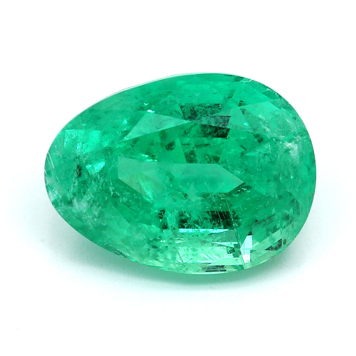 14.47 VI1 Egg Shape Green Emerald
